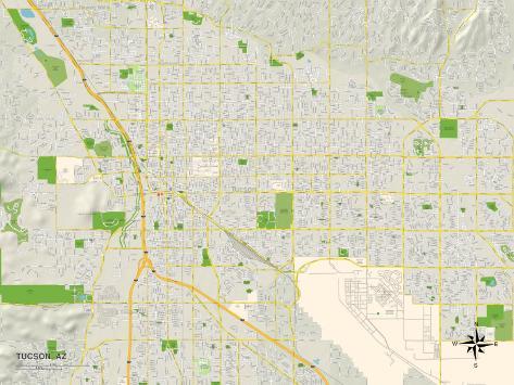Political Map of Tucson, AZ photo regarding Printable Map of Tucson Az named Political Map of Tucson, AZ